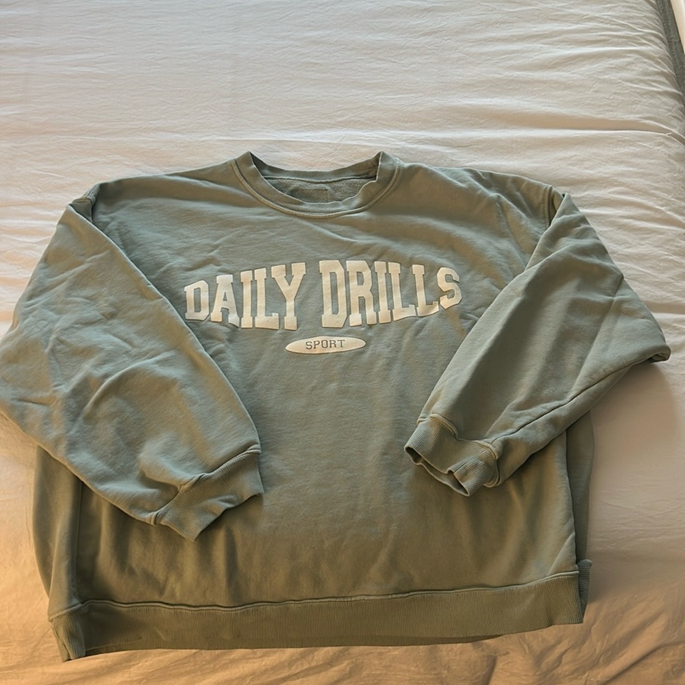 Daily Drills Terry Cloth Crewneck with logo!